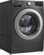 LG 5.0 Cu. Ft. High-Efficiency Stackable Front Load Washer 6Motion Technology Middle Black from Kings Outlet