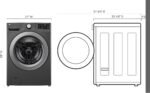 LG 5.0 Cu. Ft. High-Efficiency Stackable Front Load Washer 6Motion Technology Middle Black from Kings Outlet