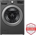 LG 5.0 Cu. Ft. High-Efficiency Stackable Front Load Washer 6Motion Technology Middle Black from Kings Outlet