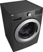 LG 5.0 Cu. Ft. High-Efficiency Stackable Front Load Washer 6Motion Technology Middle Black from Kings Outlet