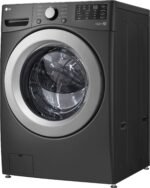 LG 5.0 Cu. Ft. High-Efficiency Stackable Front Load Washer 6Motion Technology Middle Black from Kings Outlet