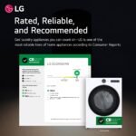 LG 7.4 Cu. Ft. Stackable Smart Gas Dryer Steam Sensor Dry White from Kings Outlet