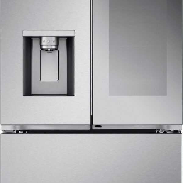 LG Counter-Depth MAX 25.5 Cu. Ft. French Door Smart Refrigerator Mirror InstaView Stainless Steel from Kings Outlet