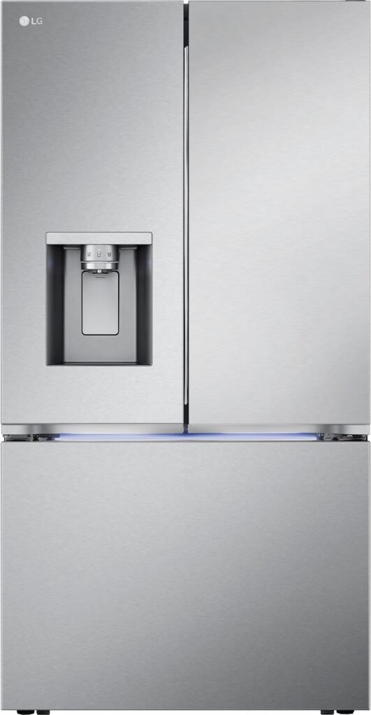 LG Counter-Depth MAX 25.5 Cu. Ft. French Door Smart Refrigerator Four Kinds of Ice from Kings Outlet