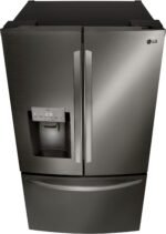 LG 27.7 Cu. Ft. French Door Smart Refrigerator External Ice Water Black Stainless Steel from Kings Outlet