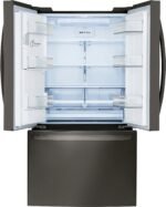 LG 27.7 Cu. Ft. French Door Smart Refrigerator External Ice Water Black Stainless Steel from Kings Outlet