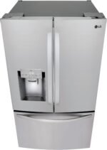 LG 27.7 Cu. Ft. French Door Smart Refrigerator External Ice Water Stainless Steel from Kings Outlet