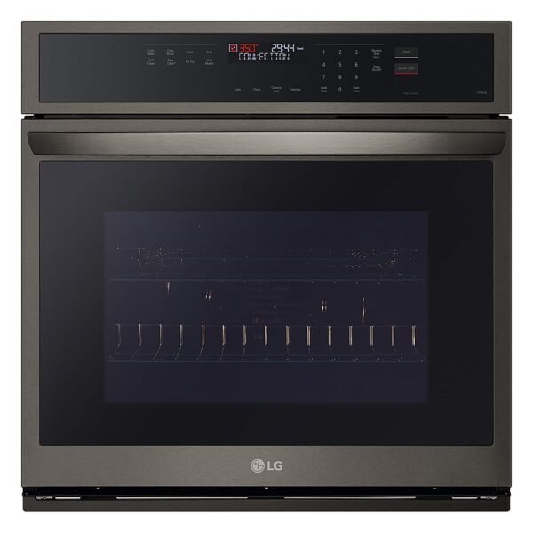 LG 30" Smart Built-In Single Electric Convection Wall Oven Air Fry Black Stainless Steel from Kings Outlet