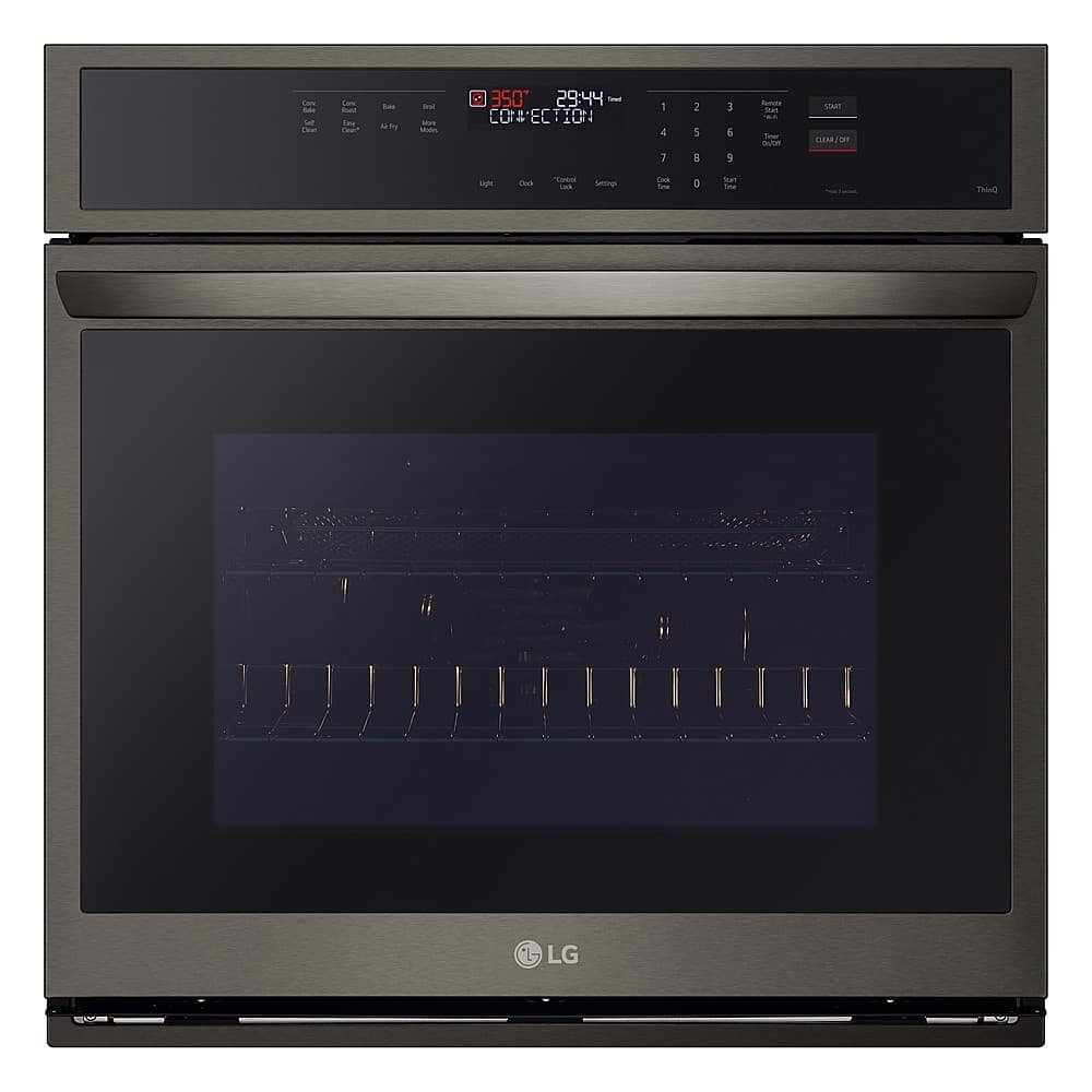 LG 30" Smart Built-In Single Electric Convection Wall Oven Air Fry Black Stainless Steel from Kings Outlet