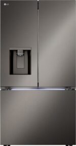 LG Counter-Depth MAX 25.5 Cu. Ft. French Door Smart Refrigerator Four Kinds of Ice from Kings Outlet