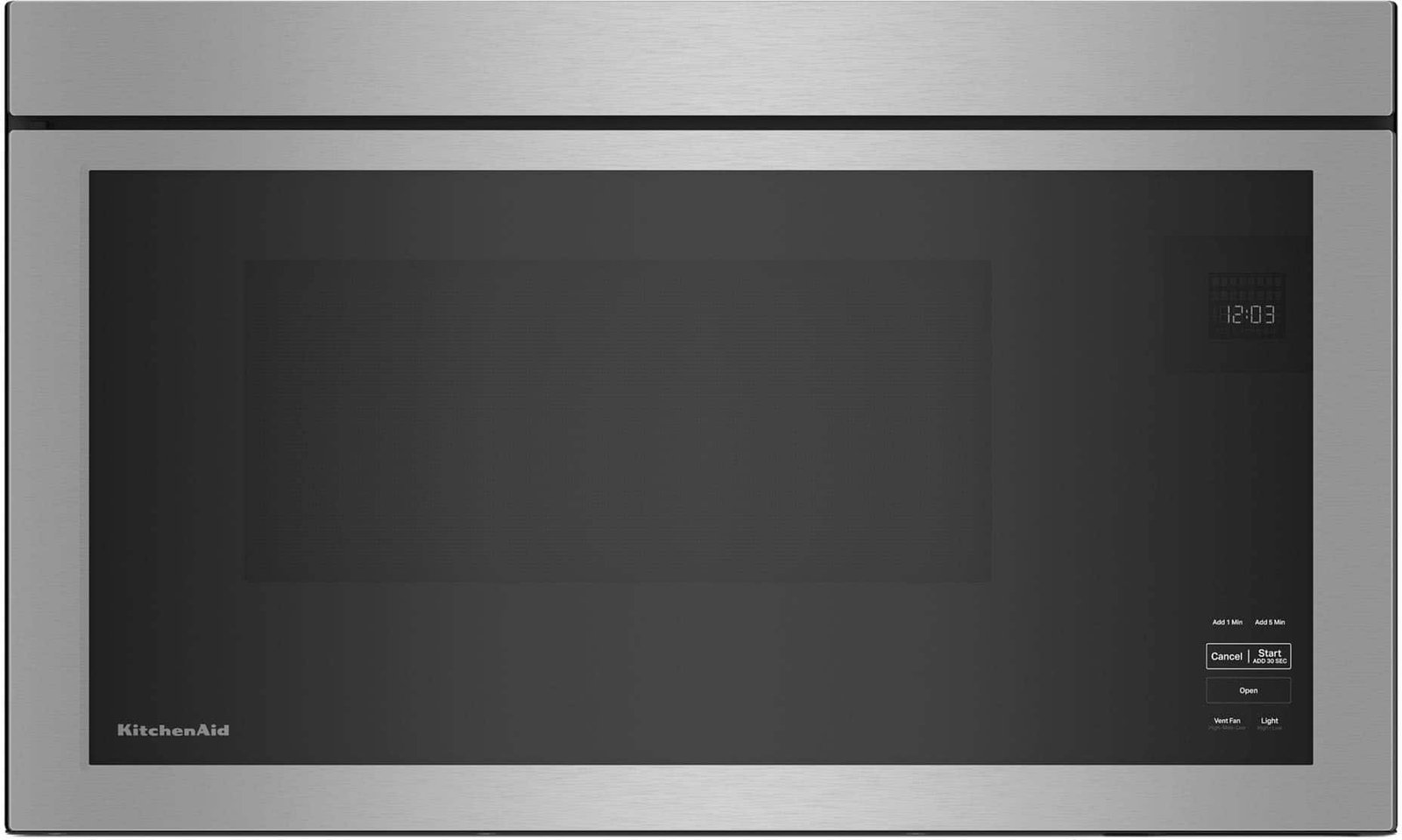 Kings Outlet KitchenAid 1.1 Cu. Ft. Over-the-Range Microwave Flush Built-in Design Stainless Steel KitchenAid 1.1 Cu. Ft. Over-the-Range Microwave Flush Built-in Design Stainless Steel from Kings Outlet