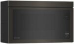 KitchenAid 1.1 Cu. Ft. Over-the-Range Microwave Flush Built-in Design Black Stainless Steel from Kings Outlet