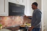 KitchenAid 1.1 Cu. Ft. Over-the-Range Microwave Flush Built-in Design Black Stainless Steel from Kings Outlet