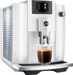 JURA E6 Espresso Machine Easy Cappuccino Function Piano White from Kings Outlet