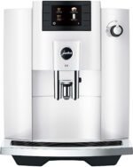 JURA E6 Espresso Machine Easy Cappuccino Function Piano White from Kings Outlet