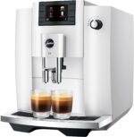 JURA E6 Espresso Machine Easy Cappuccino Function Piano White from Kings Outlet