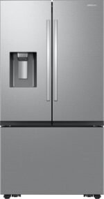 Samsung 31 cu. ft. 3-Door French Door Smart Refrigerator Four Types of Ice Stainless from Kings Outlet