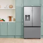 Samsung 31 cu. ft. 3-Door French Door Smart Refrigerator Four Types of Ice Stainless from Kings Outlet