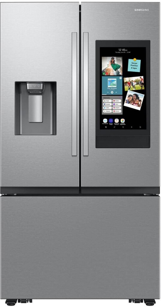 Samsung 30 cu. ft. 3-Door French Door Smart Refrigerator Family Hub Stainless Steel from Kings Outlet