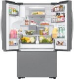 Samsung 30 cu. ft. 3-Door French Door Smart Refrigerator Family Hub Stainless Steel from Kings Outlet