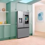 Samsung 25 cu. ft. 3-Door French Door Counter Depth Smart Refrigerator Family Hub Stainless from Kings Outlet