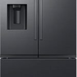 Samsung 31 cu. ft. 3-Door French Door Smart Refrigerator Four Types of Ice Fingerprint from Kings Outlet