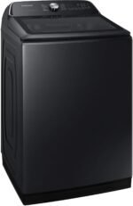 Samsung 5.5 Cu. Ft. High-Efficiency Smart Top Load Washer Super Speed Wash Brushed Black from Kings Outlet