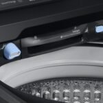 Samsung 5.5 Cu. Ft. High-Efficiency Smart Top Load Washer Super Speed Wash Brushed Black from Kings Outlet