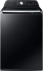 Samsung 4.7 Cu. Ft. High-Efficiency Smart Top Load Washer Active WaterJet Black from Kings Outlet