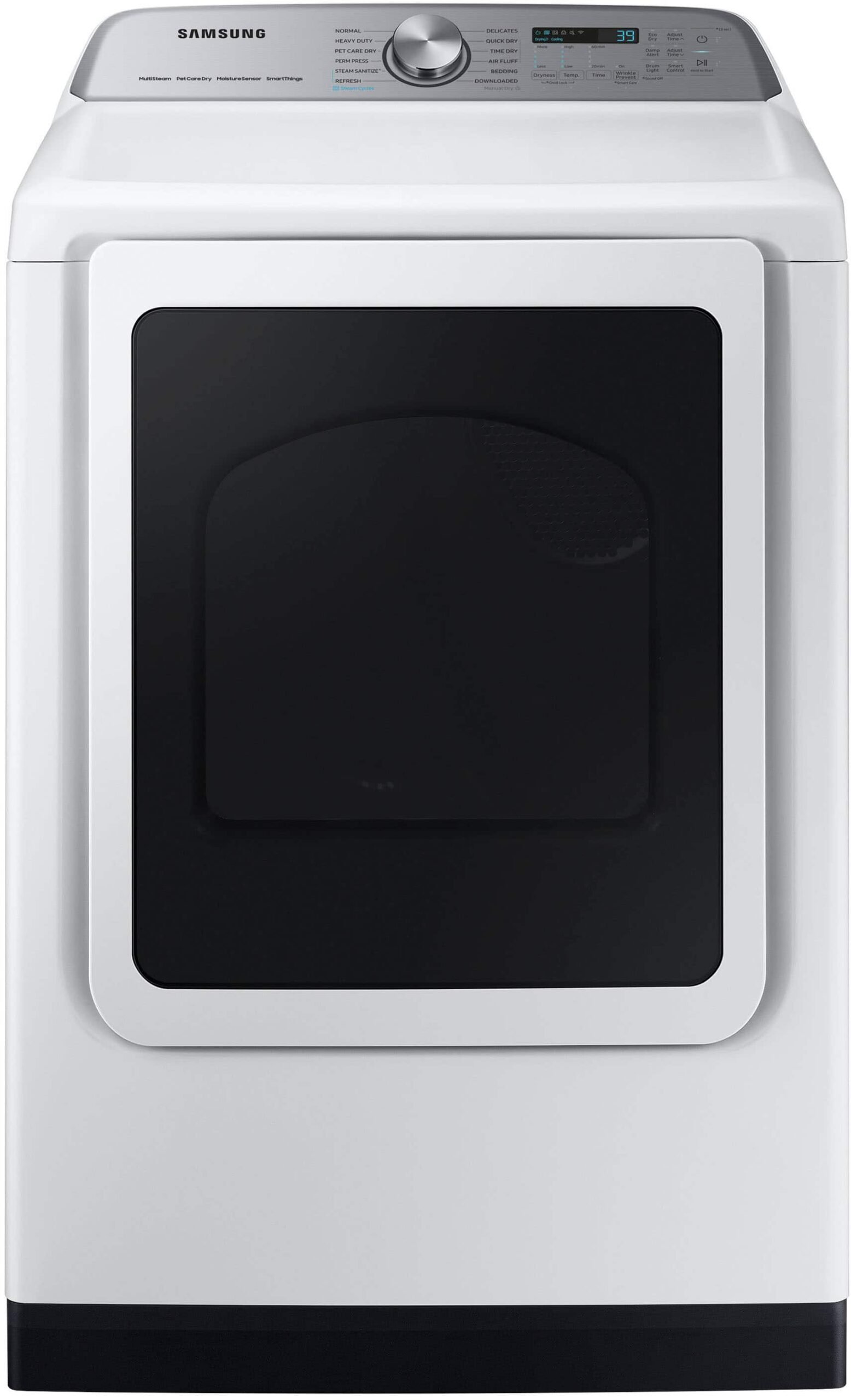 Kings Outlet Samsung 7.4 Cu. Ft. Smart Electric Dryer Steam Sanitize+ White Samsung 7.4 Cu. Ft. Smart Electric Dryer Steam Sanitize+ White from Kings Outlet