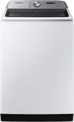Samsung 5.5 Cu. Ft. High-Efficiency Smart Top Load Washer Super Speed Wash White from Kings Outlet