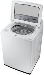 Samsung 5.5 Cu. Ft. High-Efficiency Smart Top Load Washer Super Speed Wash White from Kings Outlet