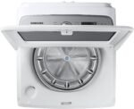 Samsung 5.5 Cu. Ft. High-Efficiency Smart Top Load Washer Super Speed Wash White from Kings Outlet