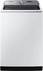 Samsung 5.4 Cu. Ft. High-Efficiency Smart Top Load Washer ActiveWave Agitator White from Kings Outlet