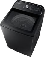 Samsung 5.4 Cu. Ft. High-Efficiency Smart Top Load Washer ActiveWave Agitator Brushed Black from Kings Outlet