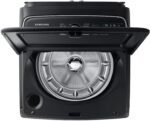 Samsung 5.4 Cu. Ft. High-Efficiency Smart Top Load Washer ActiveWave Agitator Brushed Black from Kings Outlet