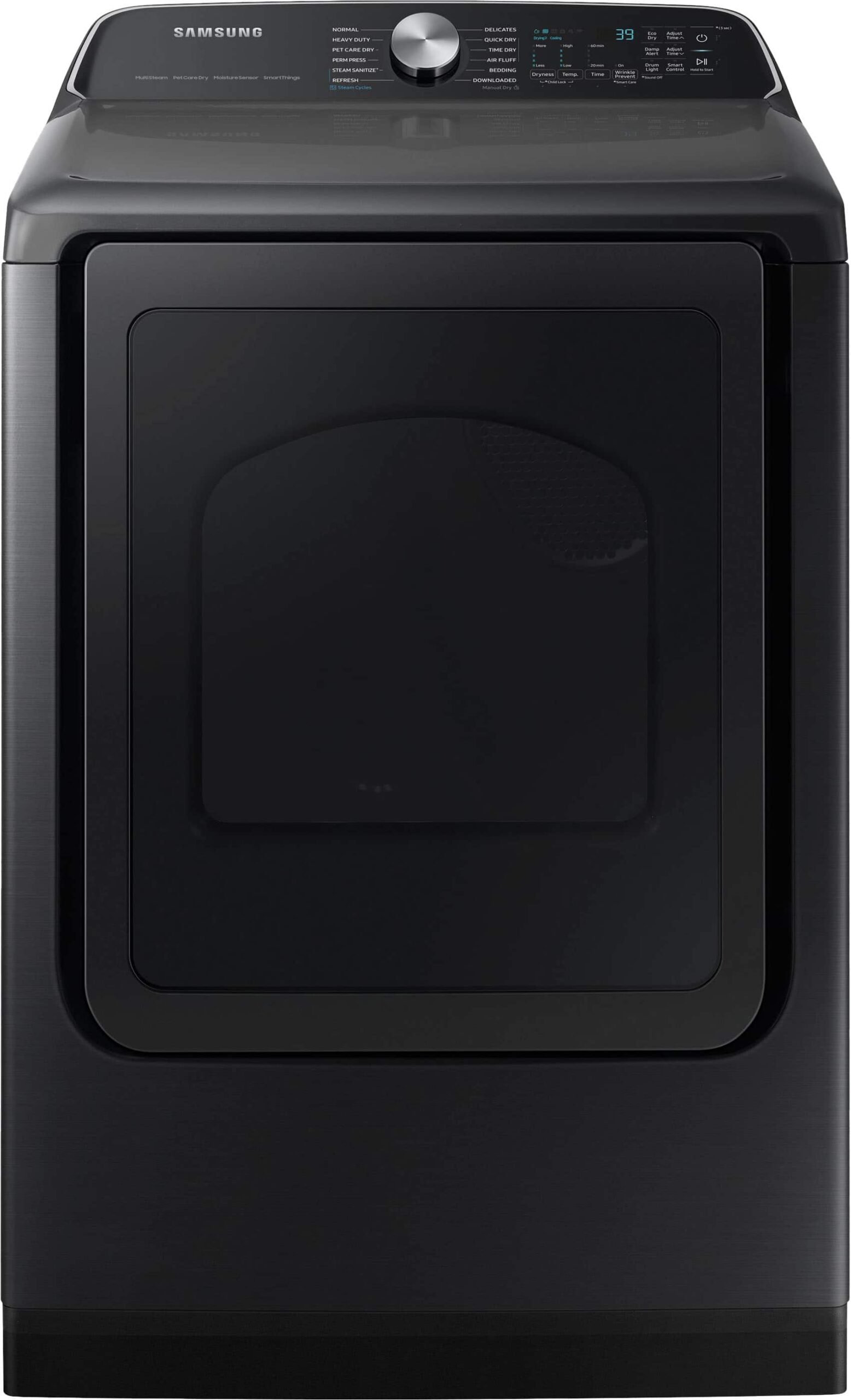 Kings Outlet Samsung 7.4 Cu. Ft. Smart Gas Dryer Steam Sanitize+ Black Samsung 7.4 Cu. Ft. Smart Gas Dryer Steam Sanitize+ Black from Kings Outlet