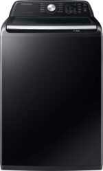 Samsung 4.6 Cu. Ft. High-Efficiency Smart Top Load Washer ActiveWave Agitator Black from Kings Outlet