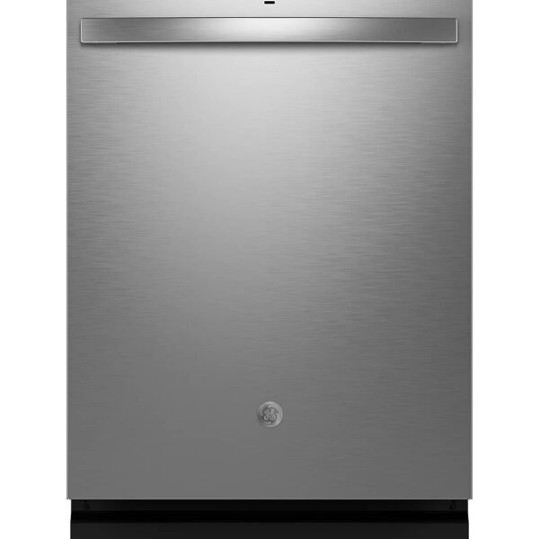 GE 24" Top Control Built-In Stainless Steel Tub Dishwasher 3rd Rack Sanitize Cycle 45 from Kings Outlet