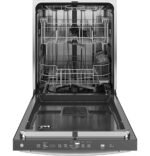 GE 24" Top Control Built-In Stainless Steel Tub Dishwasher 3rd Rack Sanitze Cycle 45 from Kings Outlet