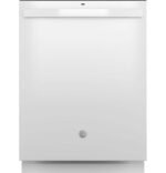 GE 24" Top Control Built-In Stainless Steel Tub Dishwasher 3rd Rack Sanitze Cycle 45 from Kings Outlet
