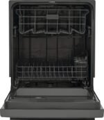 Frigidaire 24" Front Control Built-In Plastic Tub Dishwasher DishSense Sensor Technology 54 dBA Stainless from Kings Outlet