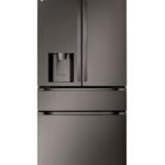 LG Standard-Depth MAX 28.6 Cu. Ft. 4-Door French Door Smart Refrigerator Full-Convert Drawer Black from Kings Outlet