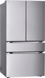LG Standard-Depth MAX 29.6 Cu. Ft. 4-Door French Door Smart Refrigerator Full-Convert Drawer Stainless from Kings Outlet