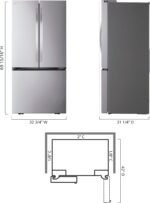 LG Counter-Depth MAX 20.8 Cu. Ft. French Door Smart Refrigerator Ice Stainless Steel from Kings Outlet