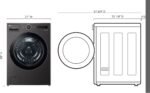 LG 5.0 Cu. Ft. HE Smart Mega Capacity All-in-One Electric Washer/Dryer WashCombo Steam Ventless from Kings Outlet
