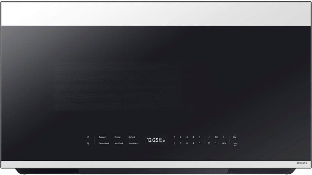 Samsung Bespoke 2.1 Cu. Ft. Over-the-Range Microwave Sensor Cooking Auto Dimming Glass Touch Controls from Kings Outlet