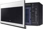 Samsung Bespoke 2.1 Cu. Ft. Over-the-Range Microwave Sensor Cooking Wi-Fi Connectivity White Glass from Kings Outlet