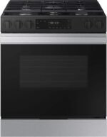 Samsung Bespoke 6.0 Cu. Ft. Slide-In Gas Range Precision Knobs Stainless Steel from Kings Outlet