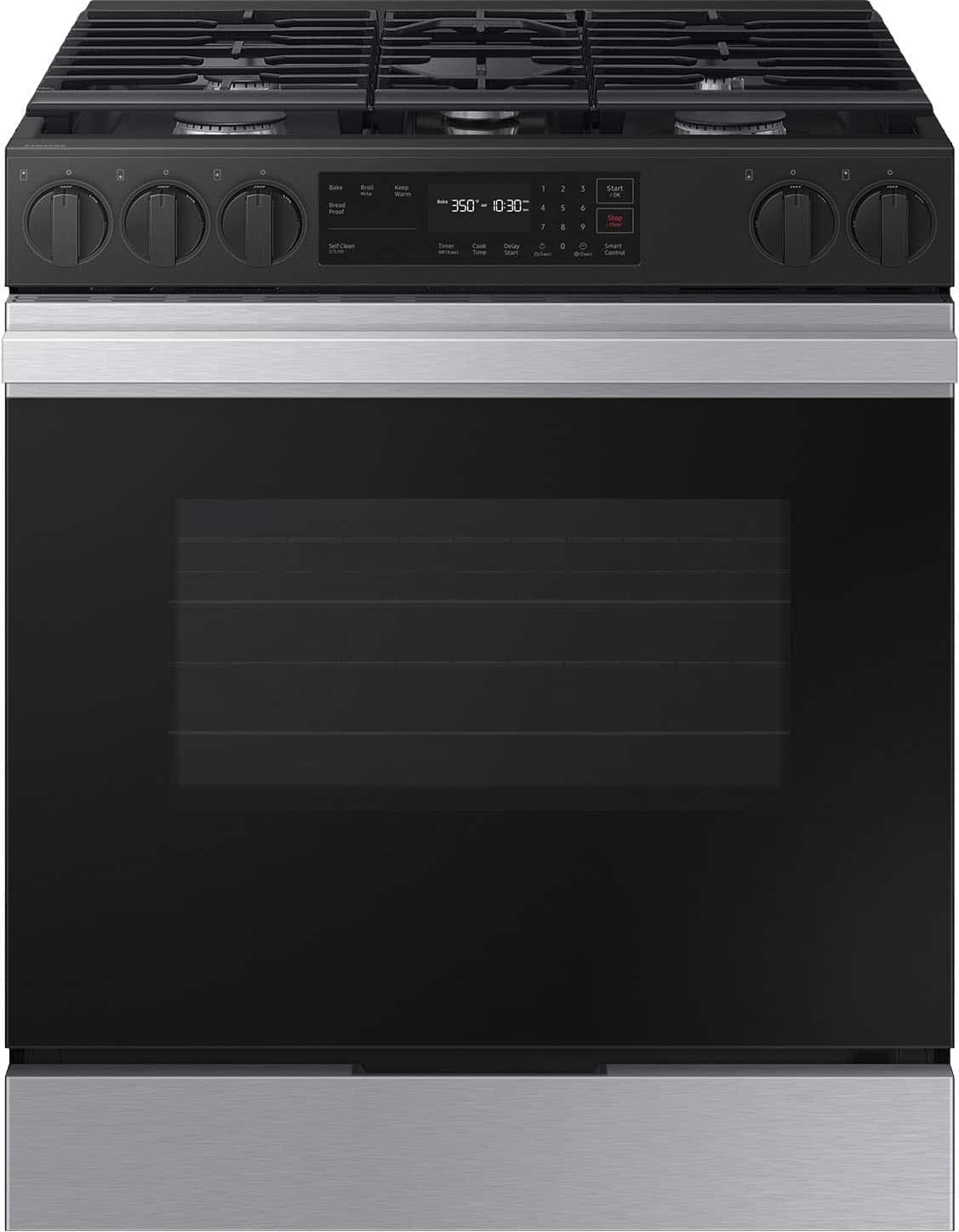 Kings Outlet Samsung Bespoke 6.0 Cu. Ft. Slide-In Gas Range Precision Knobs Stainless Steel Samsung Bespoke 6.0 Cu. Ft. Slide-In Gas Range Precision Knobs Stainless Steel from Kings Outlet